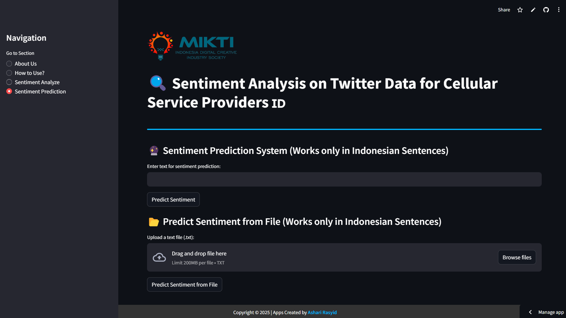 Sentiment Analysis Twitter Provider